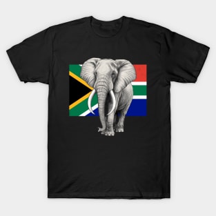 Elephant Flag of South Africa T-Shirt